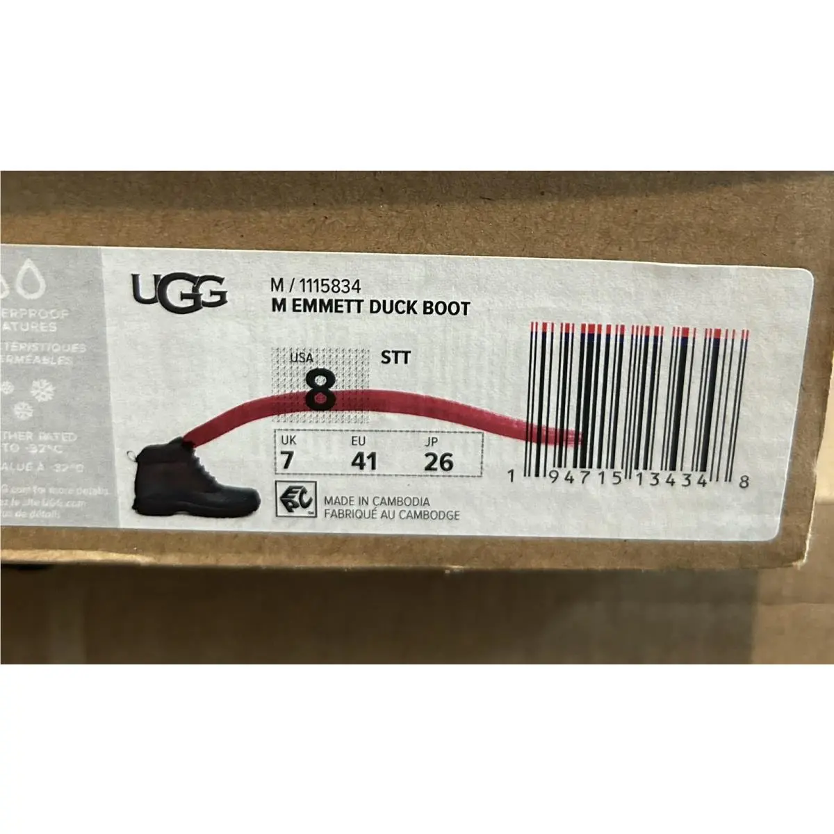 UGG shoes - UGG EMMETT DUCK - EMMETT DUCK - 1115834 - Brown, Manufacturer: BLACK (UPC: 194715134515) 3
