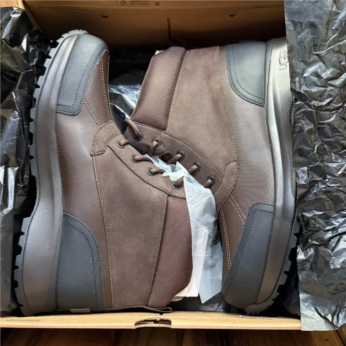 Ugg Mens Emmett Duck Boot Size US 13 Stout Leather Waterproof Snow Rain Work