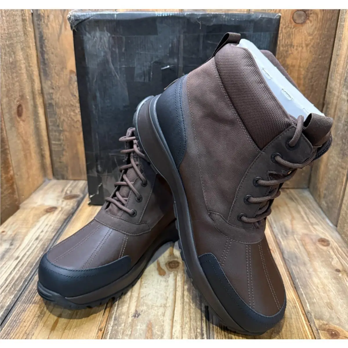 Ugg Emmett Duck Mens Size 13 Waterproof Boots Stout Leather Snow RA