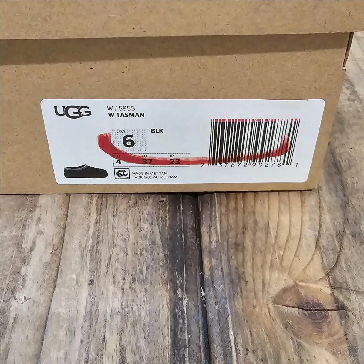 UGG shoes - UGG Australia Tasman 5955 - Australia Tasman - 5955 - Black (UPC: 0737872992781) 14