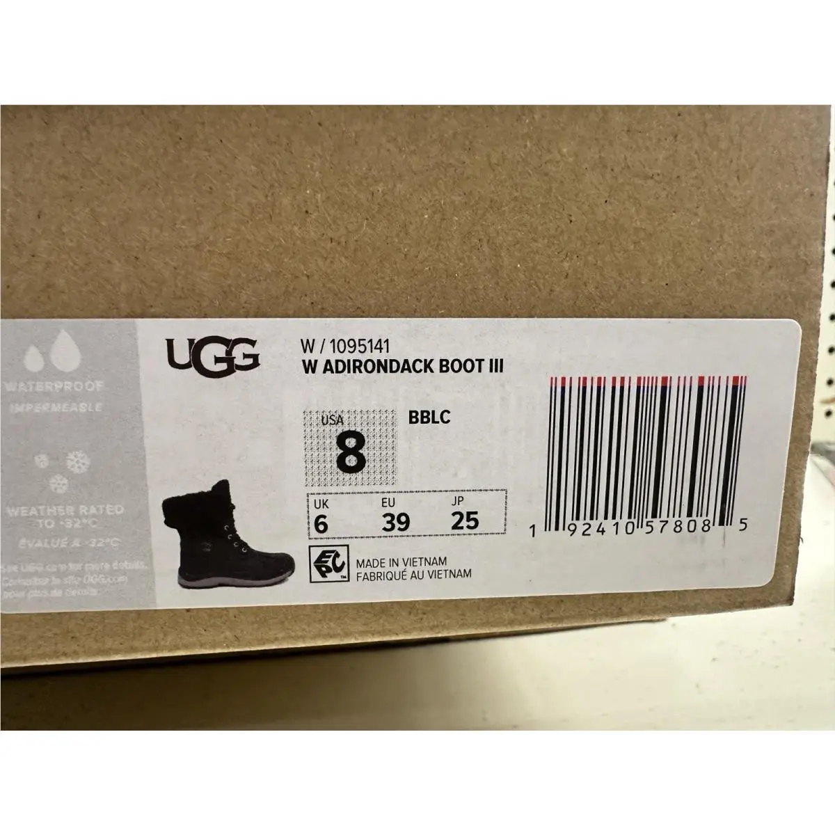 UGG shoes - UGG Australia Adirondack - Australia Adirondack - 1095141 - Black 3