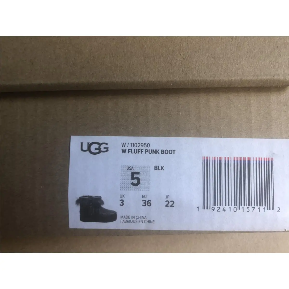 UGG shoes - UGG Fluff Punk Boot - Fluff Punk Boot - 1102950 - Black (UPC: 192410157112) 4
