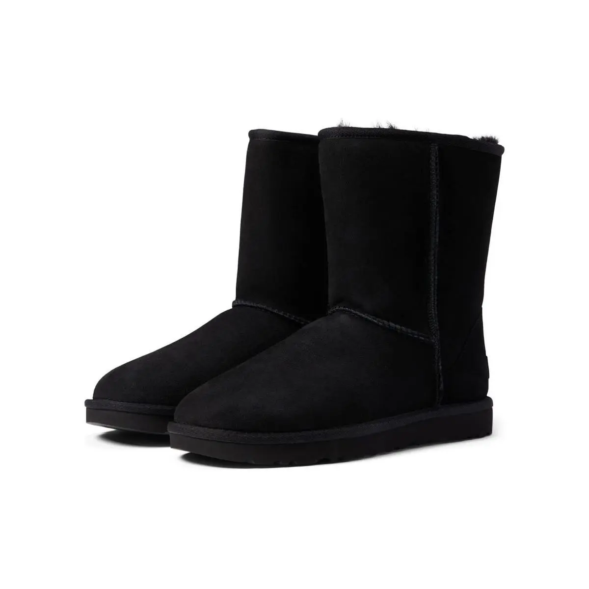 Ugg Classic Short II Women`s Shoes Black Size 9