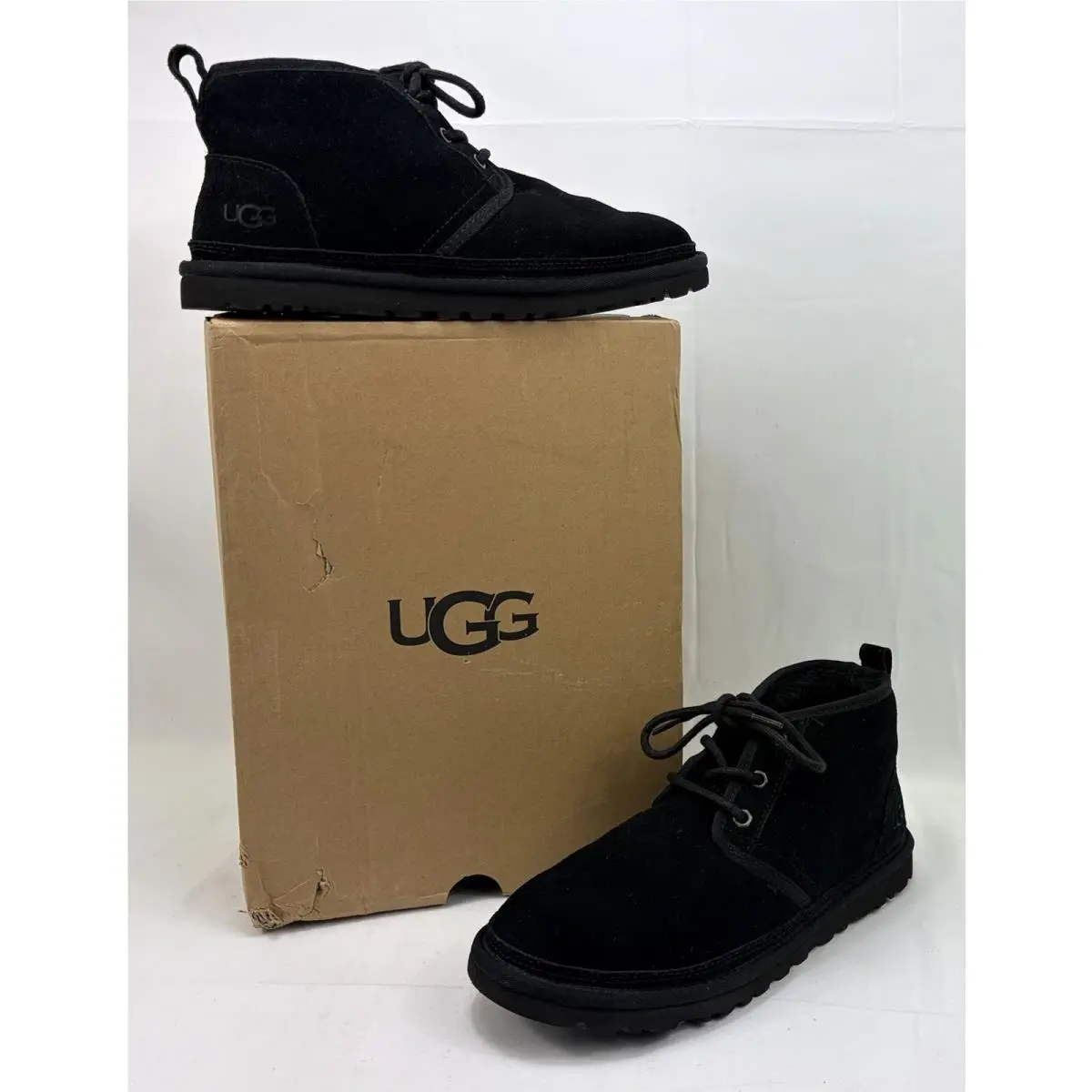 Ugg Neumel Chukka Boots Shoes 1094269 Black Suede Sz US Women`s 9