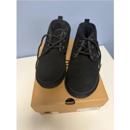 Ugg Neumel Black Suede Fur Shoes Womens Size 8 New by UGG