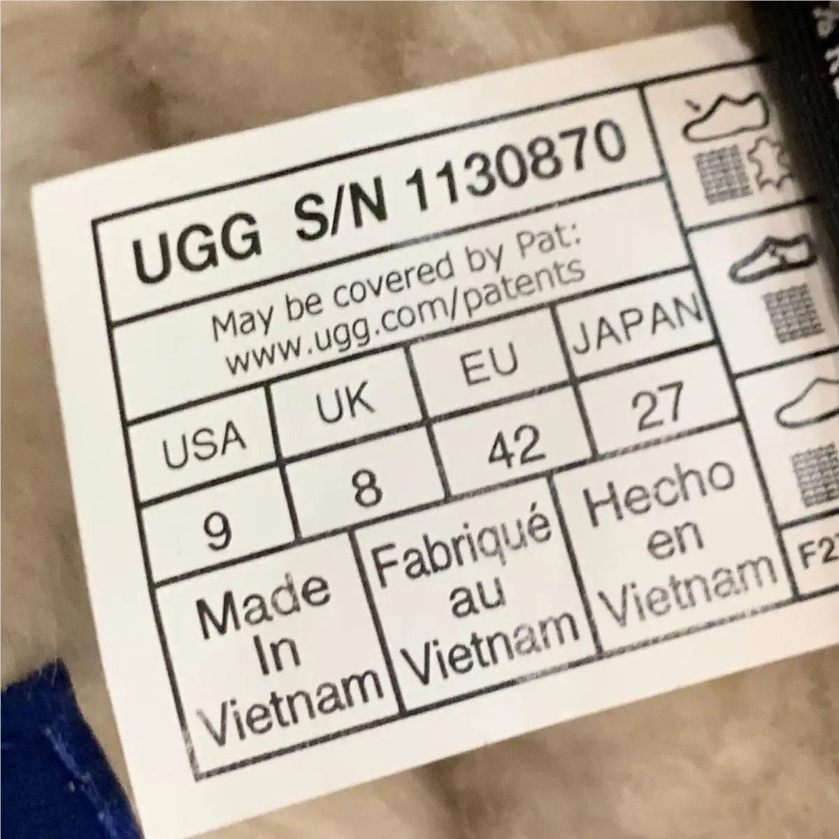 UGG shoes - TASMAN LTA CALI TOPO - TASMAN LTA CALI TOPO - 1130870 - Blue (UPC: 195719762209) 13