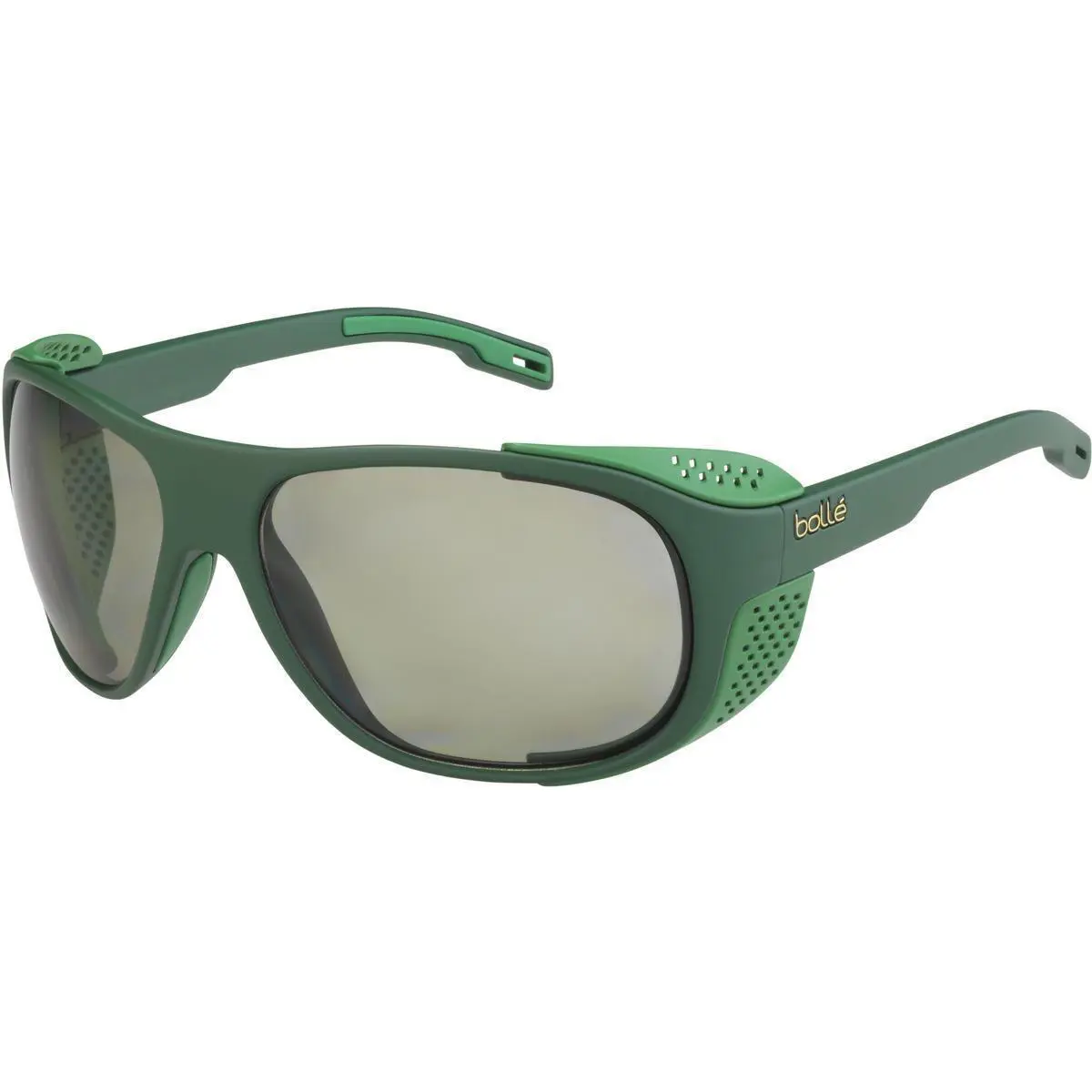 Graphite Sunglasses Green Matte HD Polarized Brown Cat 3 by Bolle
