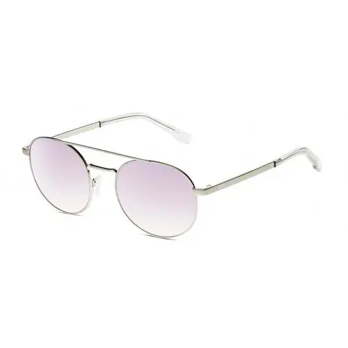 Bolle Ova Women Pilot Sunglasses in Silver Clear/tns Gradient Pink Mirror 52mm