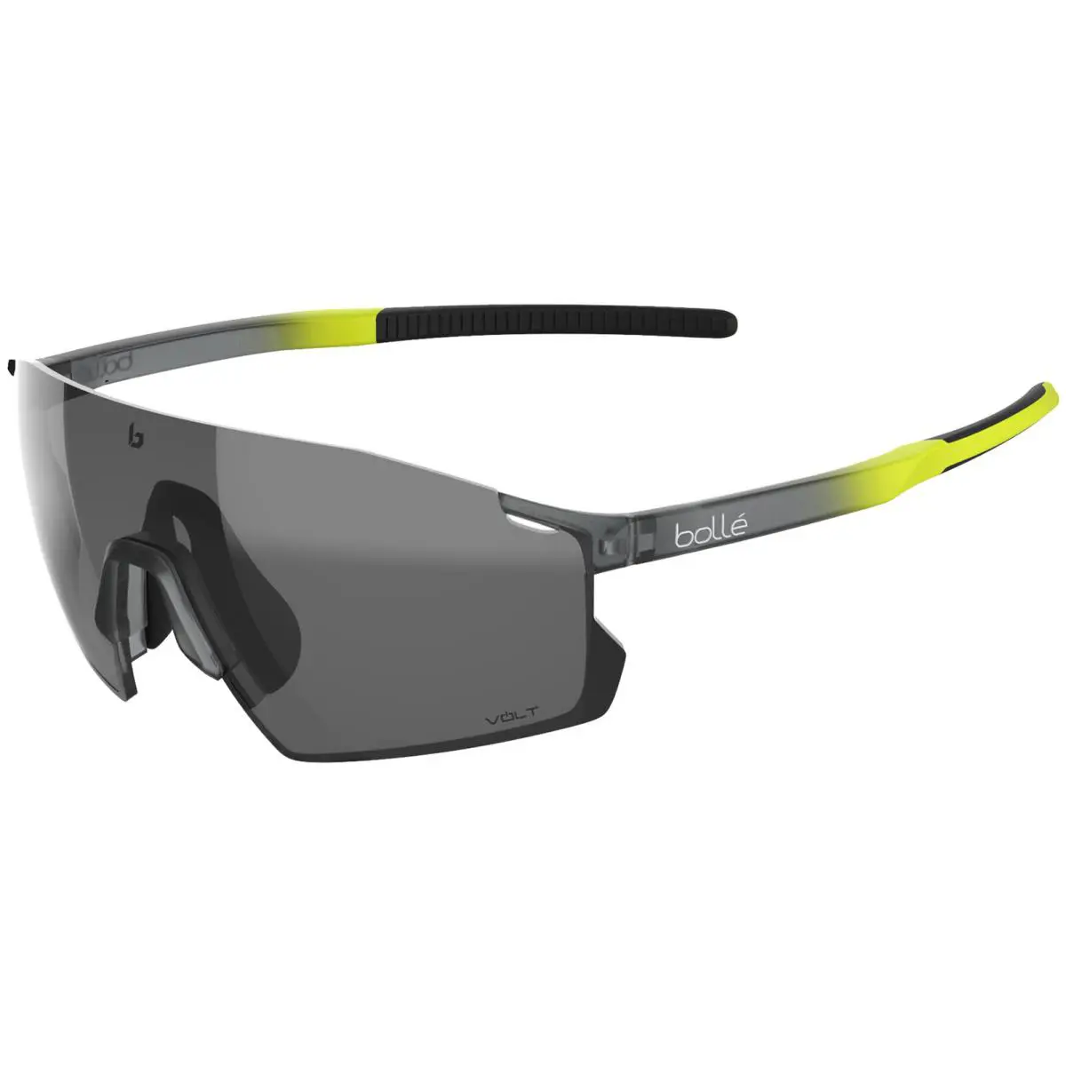 Icarus Volt Grey Acid Frost Shield Rimless Wrap Sunglasses BS016008 Taiwan by Bolle