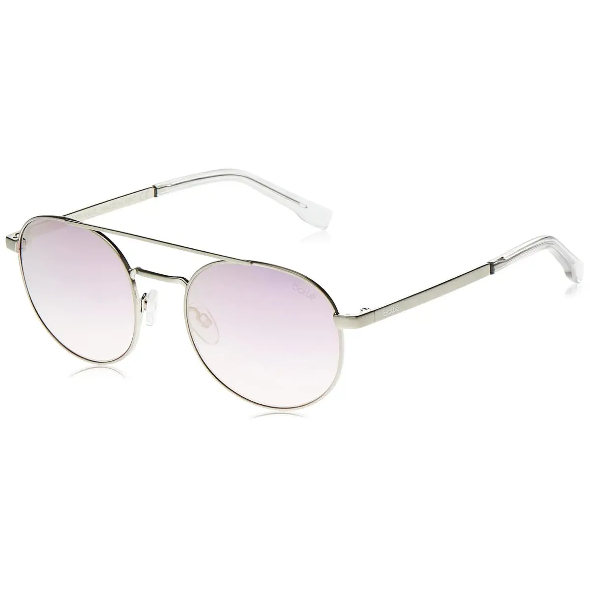 Boll Ova Sunglasses Shiny Silver Unisex-adult Small by Bolle