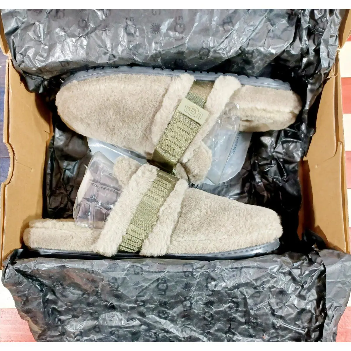 UGG shoes - Ugg`s Australia Fluff It - Australia Fluff - 1118150 - Gray, Manufacturer: Gray/Gray/Green 1