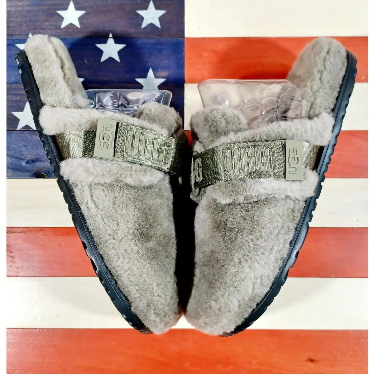 UGG shoes - Ugg`s Australia Fluff It - Australia Fluff - 1118150 - Gray, Manufacturer: Gray/Gray/Green 2