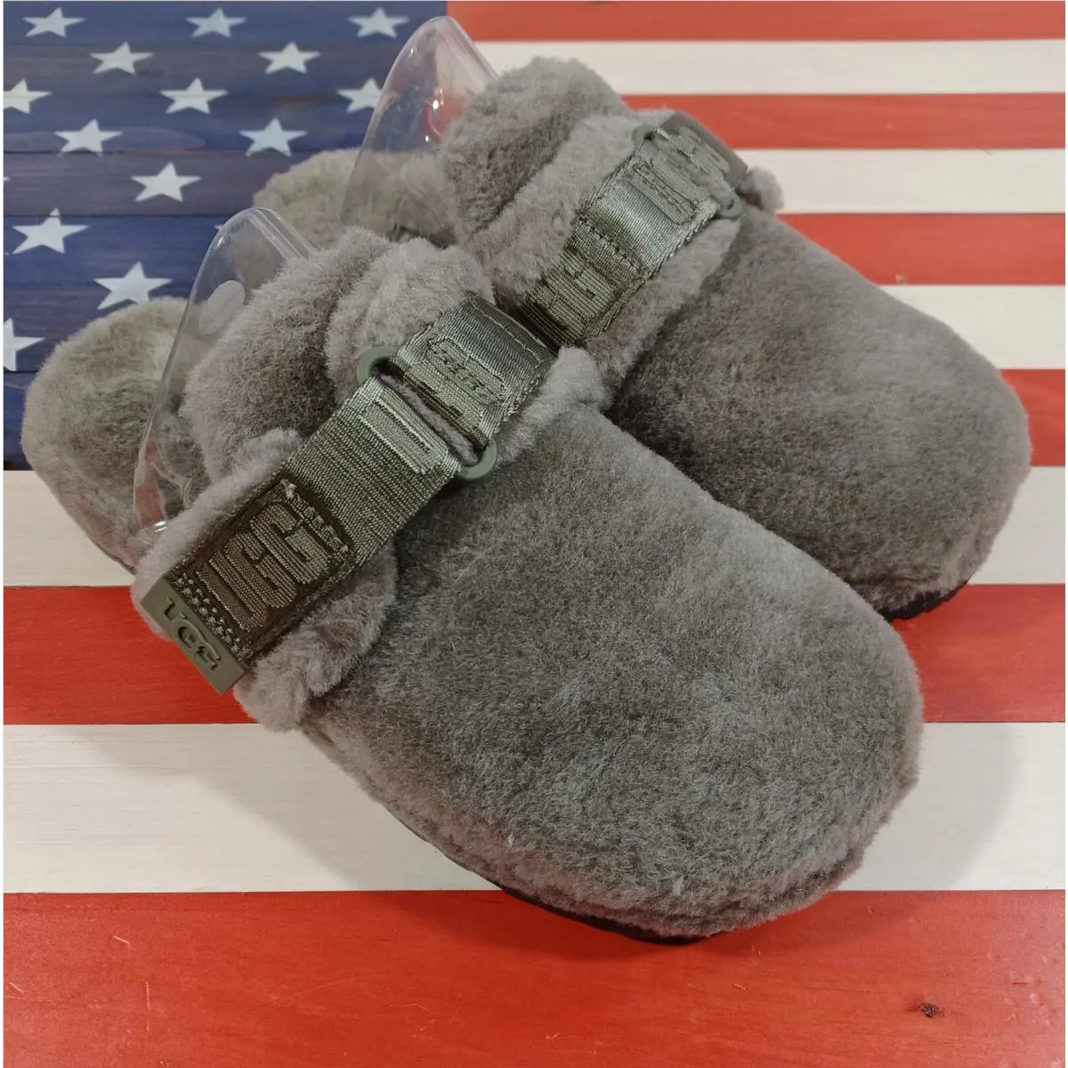 UGG shoes - Ugg`s Australia Fluff It - Australia Fluff - 1118150 - Gray, Manufacturer: Gray/Gray/Green 5