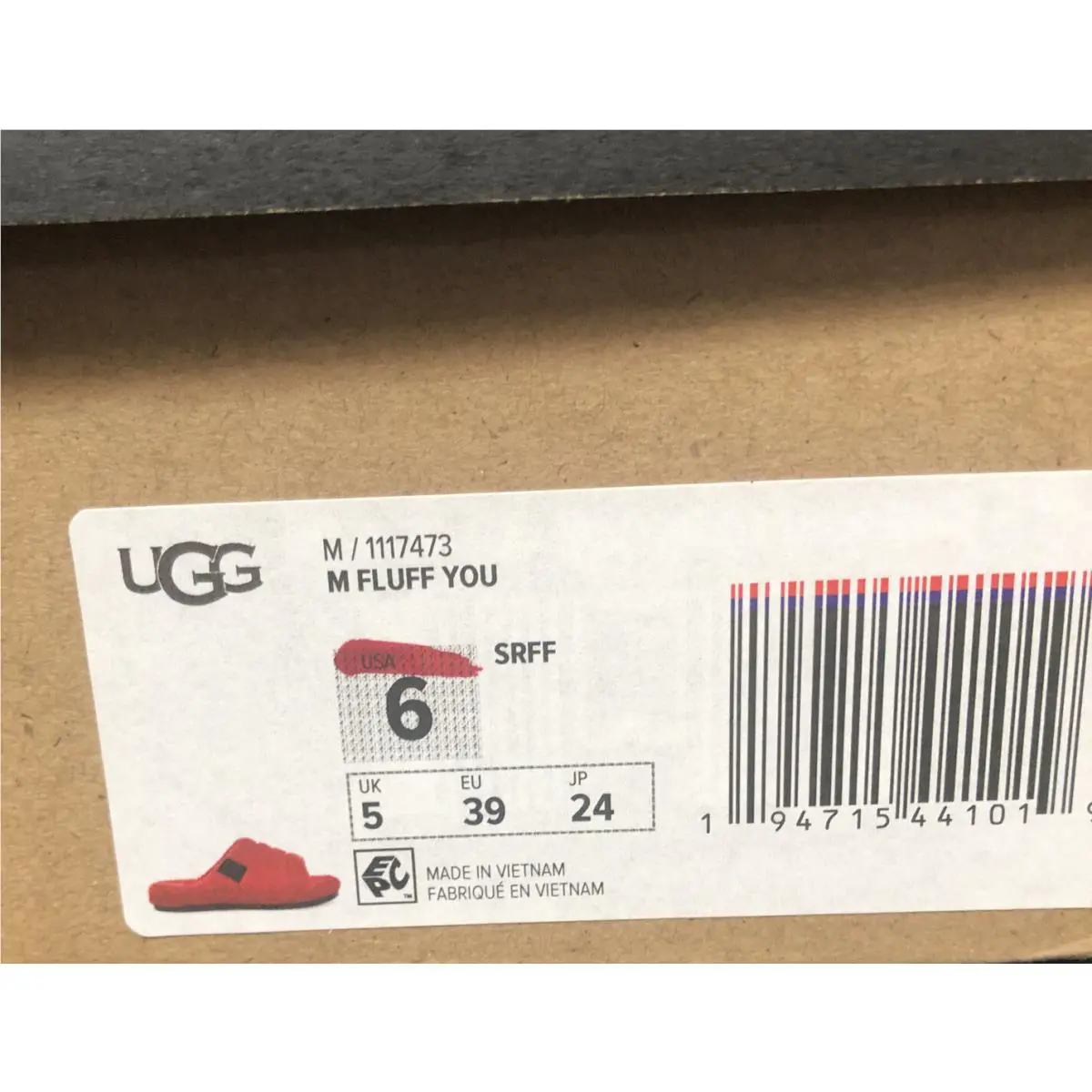 UGG shoes - FLUFF - FLUFF - Samba Red Fluff 4