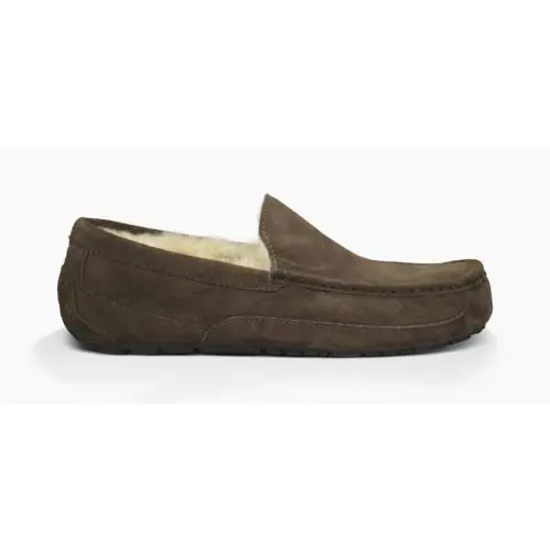 Ugg Alder Men`s Suede Slipper Expresso Brown Size 8 Shoes - Brown