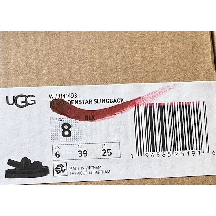UGG shoes - UGG GOLDENSTAR SLING BACK - GOLDENSTAR SLING BACK - Black 4