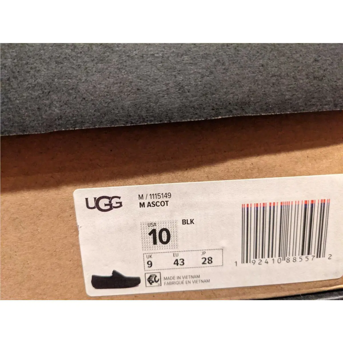 UGG shoes Australia Ascot - Black 5