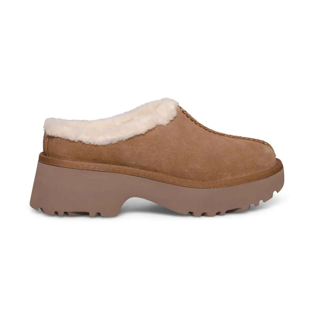 Ugg Heights Cozy Clog Chestnut Suede Slip ON Women`s Shoes Size US 10 - Chestnut