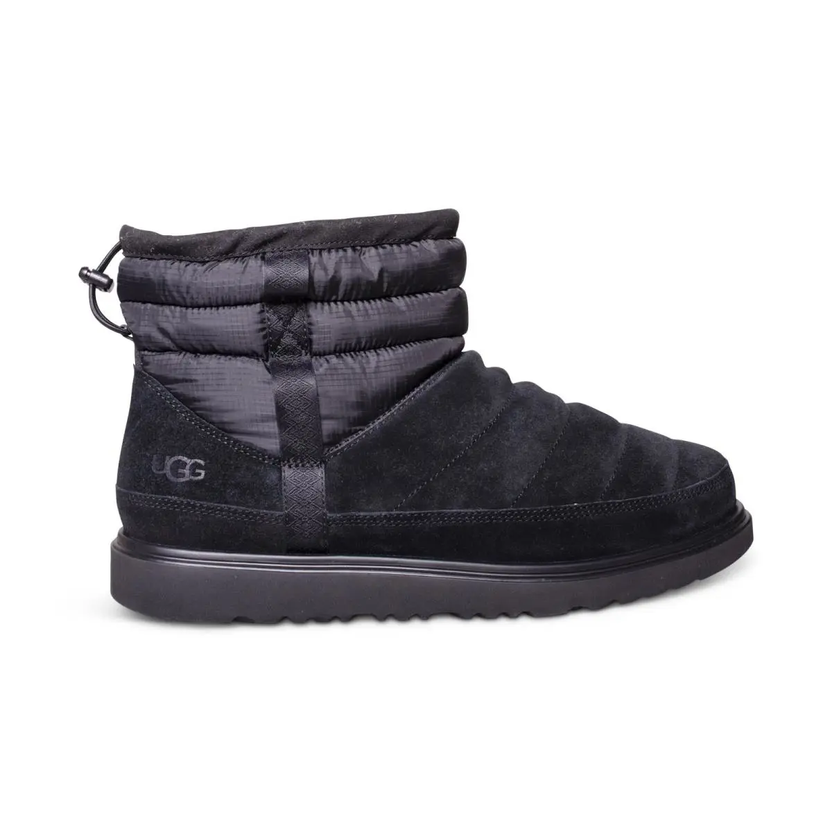 Ugg Classic Mini Pull ON Weather Black Suede Men`s Boots Size US 9/UK 8 - Black