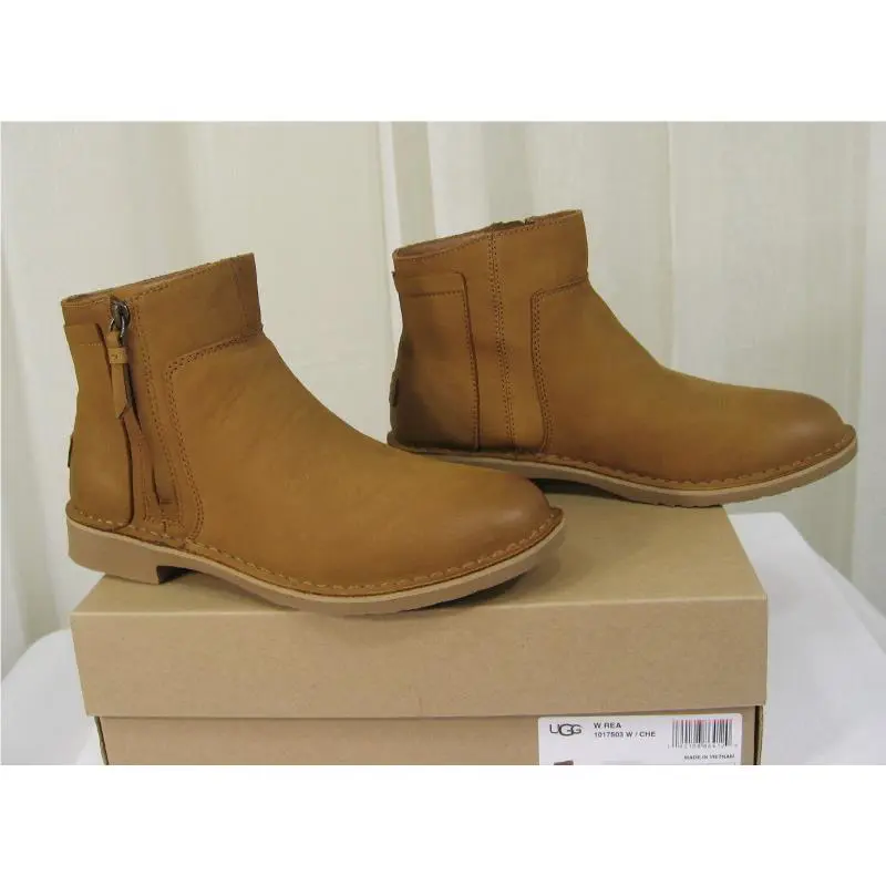 UGG shoes - Rea Nubuck Leather Ankle Boot - 1017503 - Chestnut Nubuck Leather, Manufacturer: Chestnut (UPC: 190108864120) 3