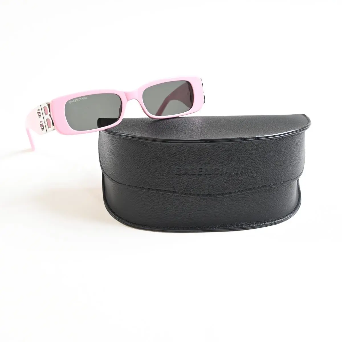 Balenciaga BB0096S 012 Womens Sunglasses Pink/silver 51mm