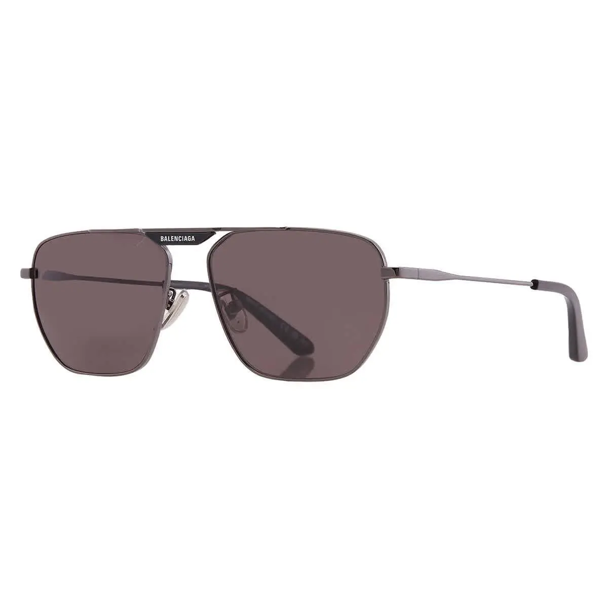 Balenciaga Grey Navigator Men`s Sunglasses BB0298SA 001 61 BB0298SA 001 61