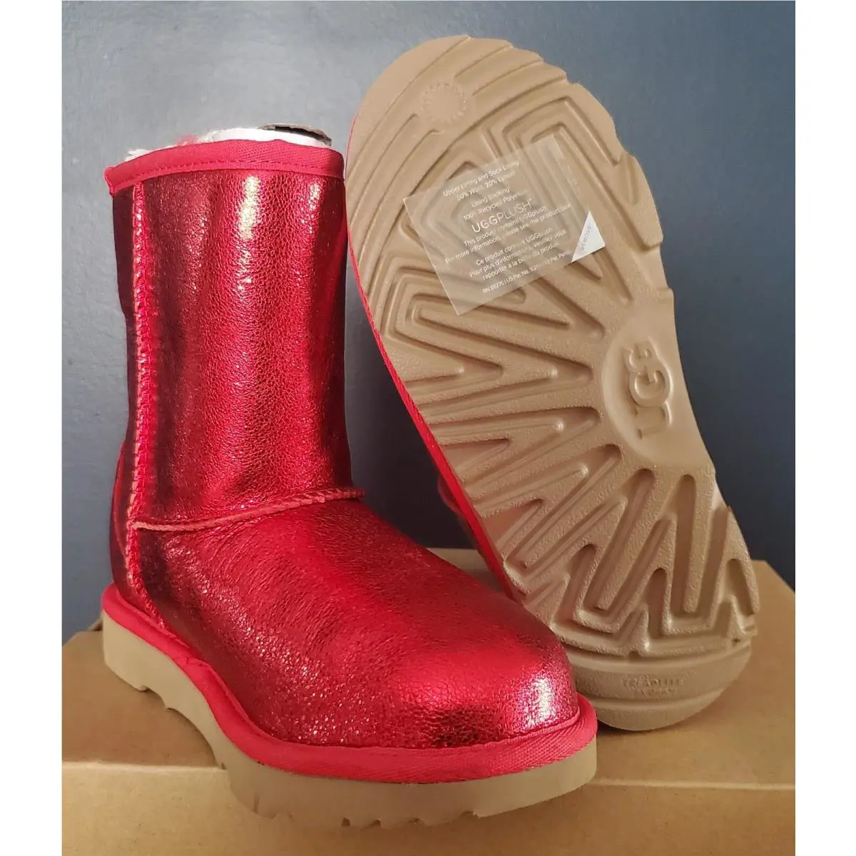 UGG shoes - UGG Australia Bailey Bow II - Samba Red (UPC: 190108899924) 0