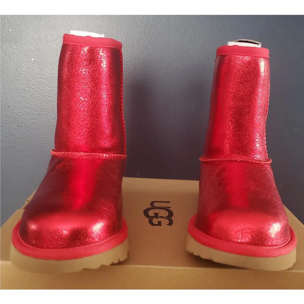 UGG shoes - UGG Australia Bailey Bow II - Samba Red (UPC: 190108899924) 2