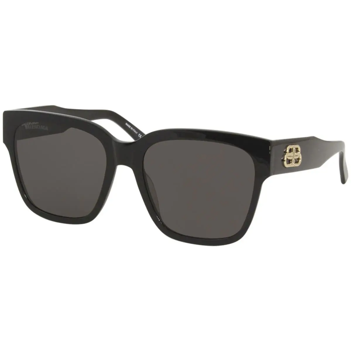 Balenciaga Everyday BB0056S 001 Sunglasses Women`s Black/grey Lenses Square