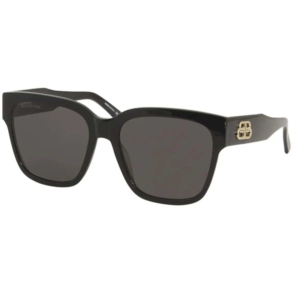 Balenciaga Everyday BB0056S 001 Sunglasses Women`s Black/grey Lenses Square