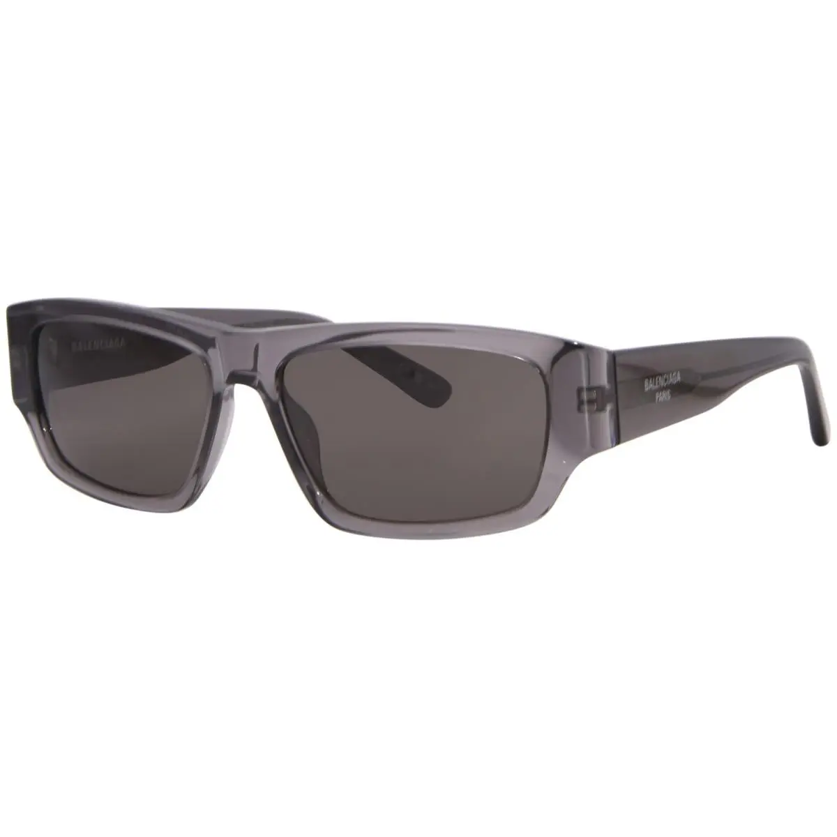 BB0366S 004 Sunglasses Men`s Grey/grey Rectangle Shape 58mm by Balenciaga