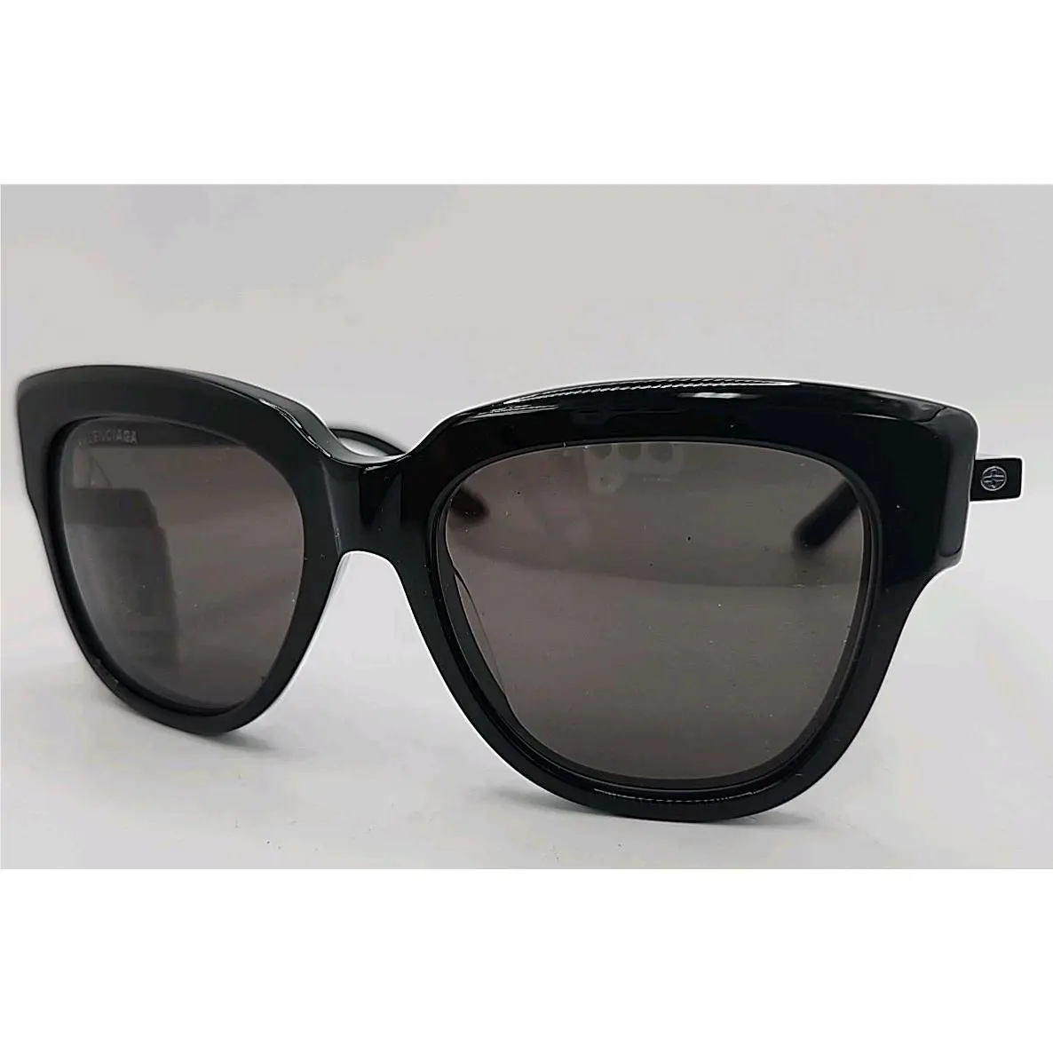 Balenciaga BB0160S 001 Sunglasses Women`s Black/grey Lenses Square Shape