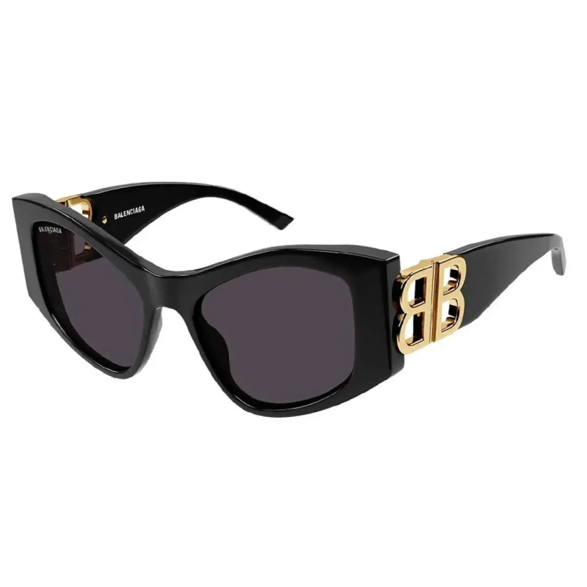 Balenciaga BB0287S 001 Cat-eye Black/grey 55 mm Women`s Sunglasses Frame