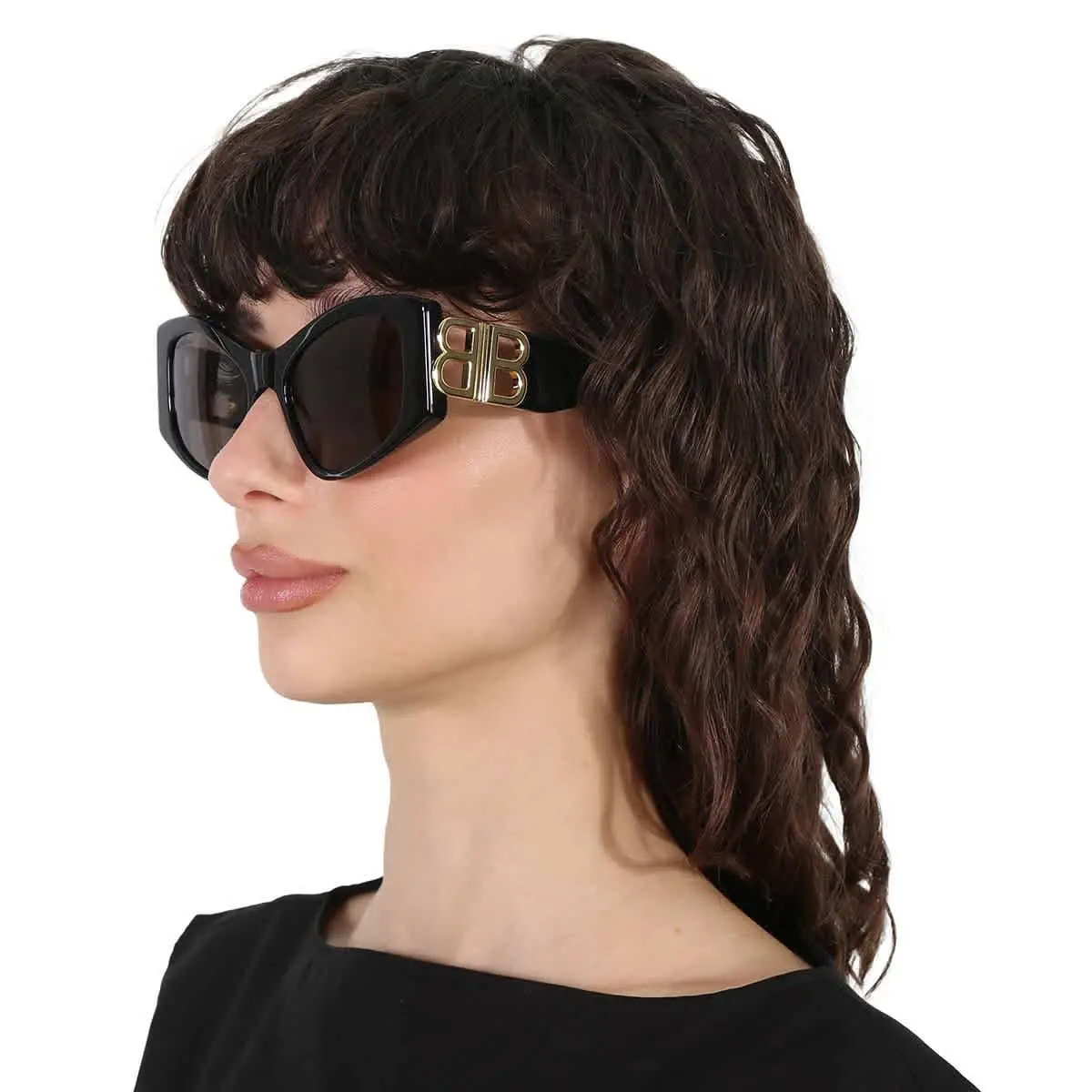 Grey Cat Eye Ladies Sunglasses BB0287S 001 55 BB0287S 001 55 by Balenciaga