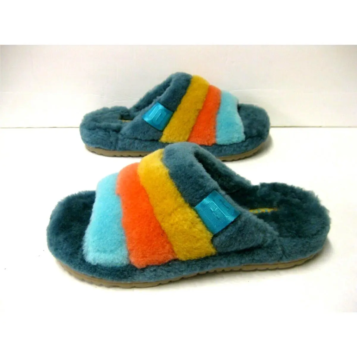 UGG shoes - UGG FLUFF - FLUFF - Marina Blue Multi 1