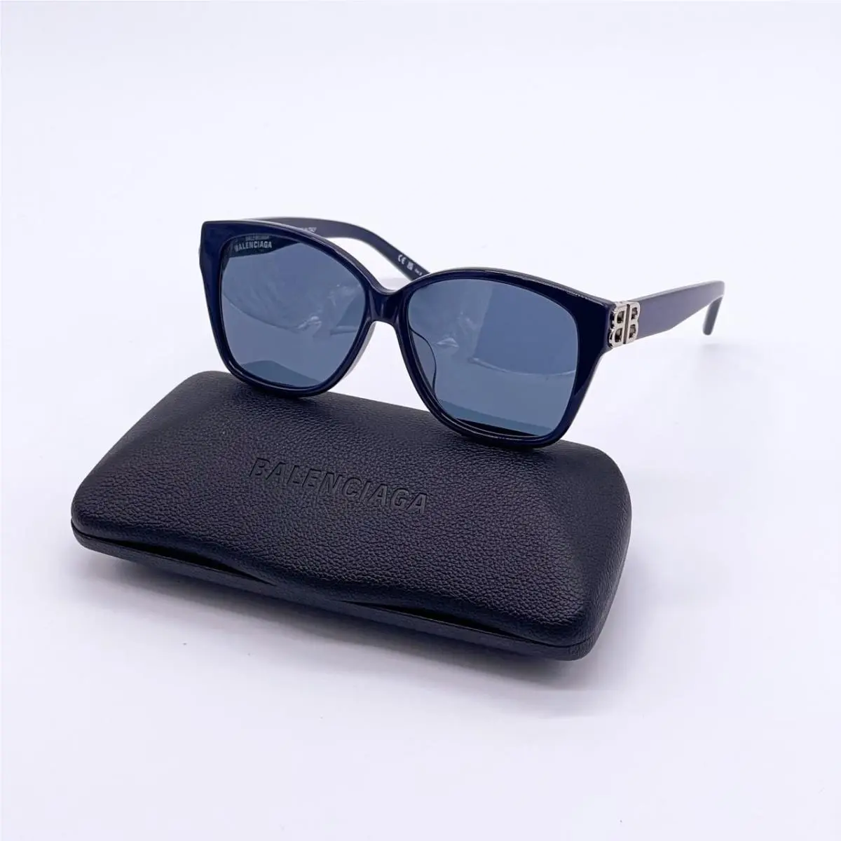 Balenciaga BB0135SA 004 Women Blue Sunglasses Balenciaga