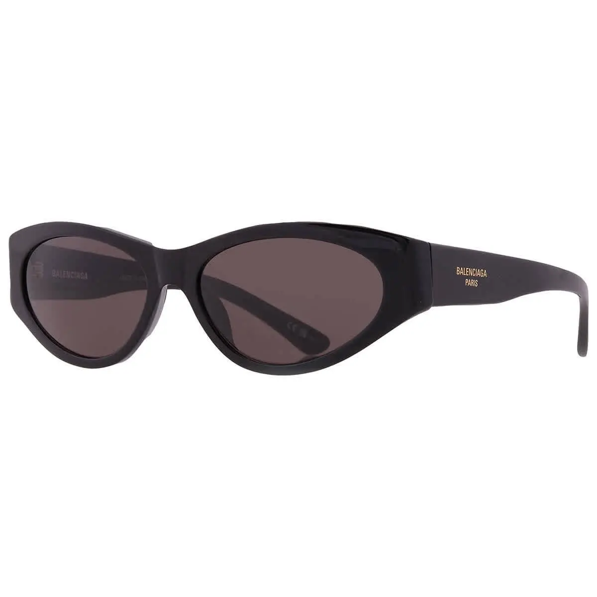 Balenciaga Grey Oval Ladies Sunglasses BB0367S 001 60 BB0367S 001 60
