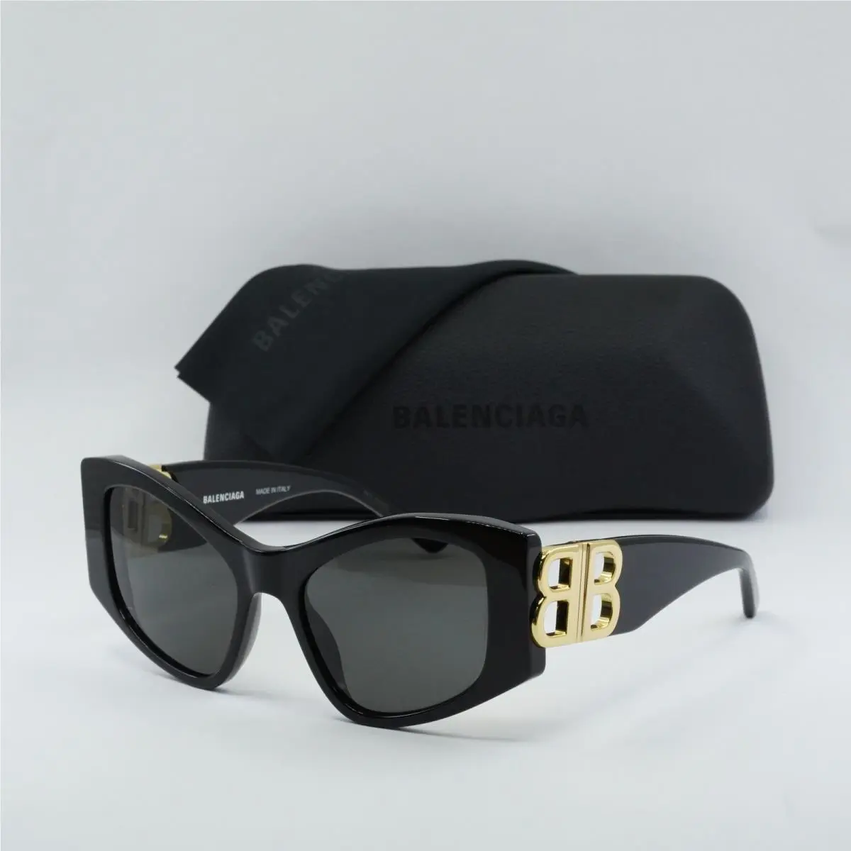 Balenciaga BB0287S 003 Sunglasses Brown Cat Eye Women Eyewear Balenciaga