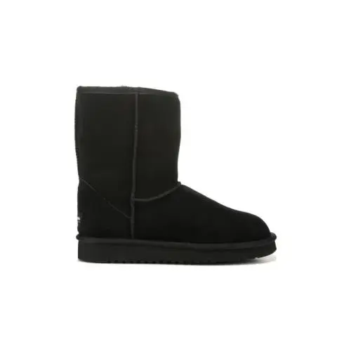 Koolaburra BY Ugg Koola Short Black Suede Sheepskin Women`s Boots Size US 7