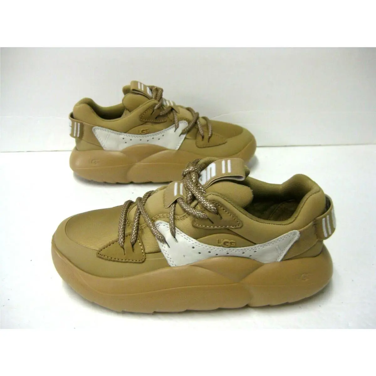 UGG shoes - UGG LA CLOUD - CLOUD - Sand / White Suede 1