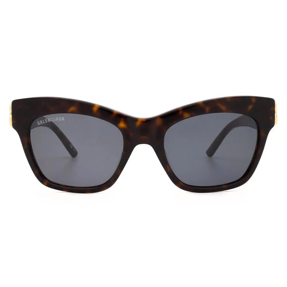 Balenciaga BB0132S Sunglasses Women Havana Cat Eye 53mm
