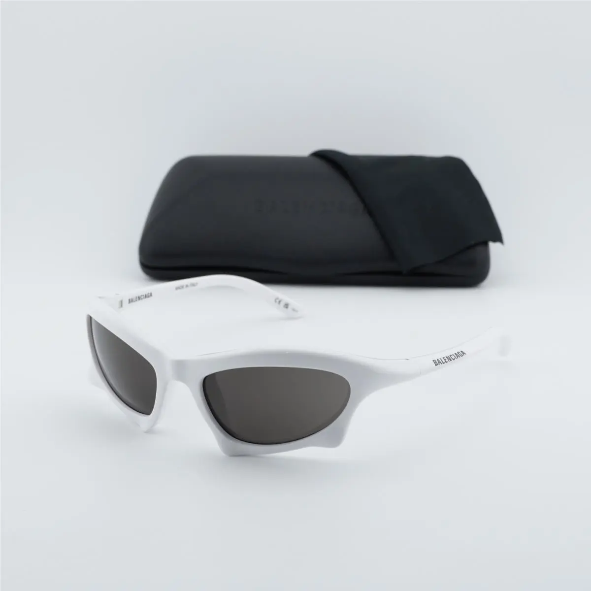 Balenciaga BB0229S 004 White/grey 59-20-125 Sunglasses