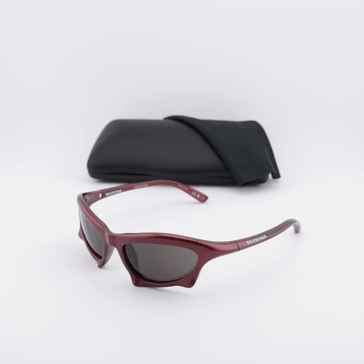 Balenciaga BB0229S 005 Bordeaux/grey 59-20-125 Sunglasses