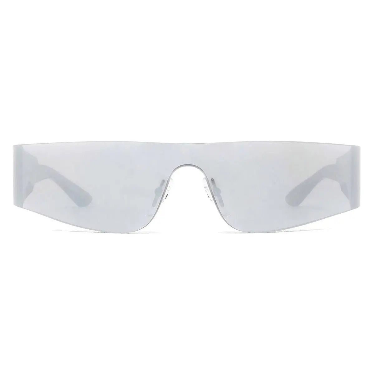 Balenciaga BB0041S Sunglasses Silver Silver Flash 99mm