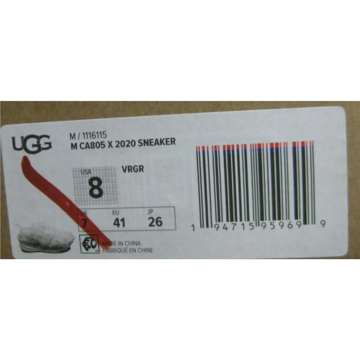 UGG shoes - CA 805  X  2020 - VAPOROUS GRAY 4