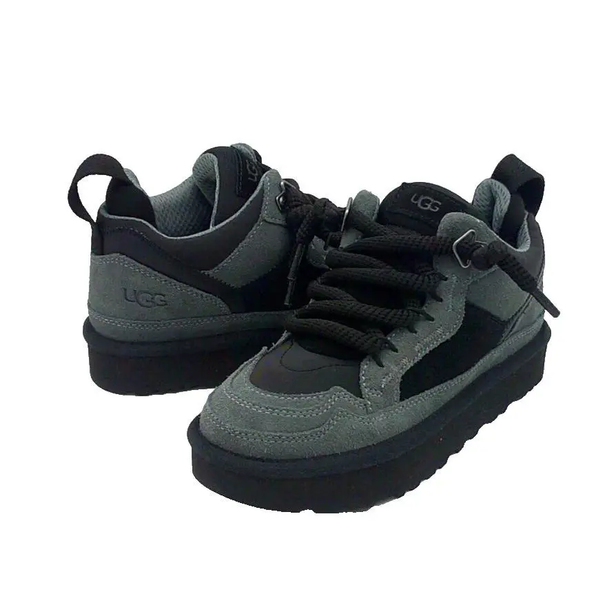 Ugg Lowmel Spring Women Boot Suede Black /grey US 11 /uk 9 /eu 42 - Black / Grey