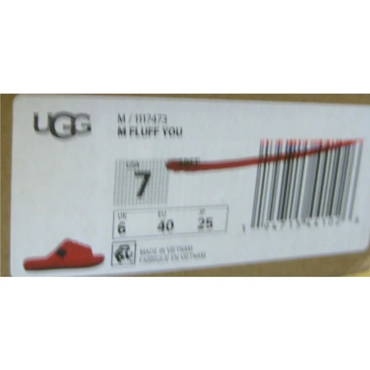 UGG shoes - Samba Red Fluff 4