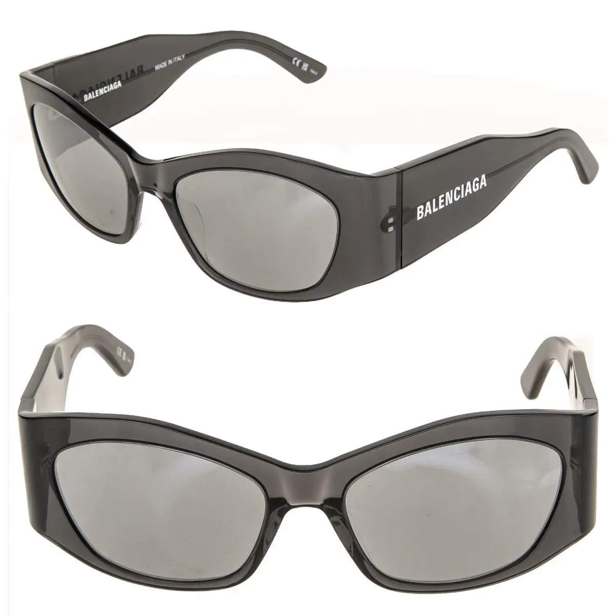 Balenciaga Panther 0329 Gray Silver Mirror Fashion Unisex Sunglass BB0329S 003