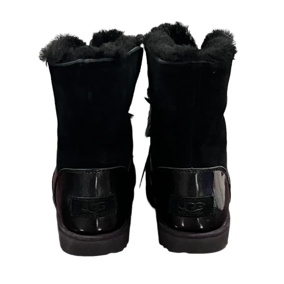 UGG shoes - UGG Australia Suede/Patent Leather Boots - Black (UPC: 190108960877) 3
