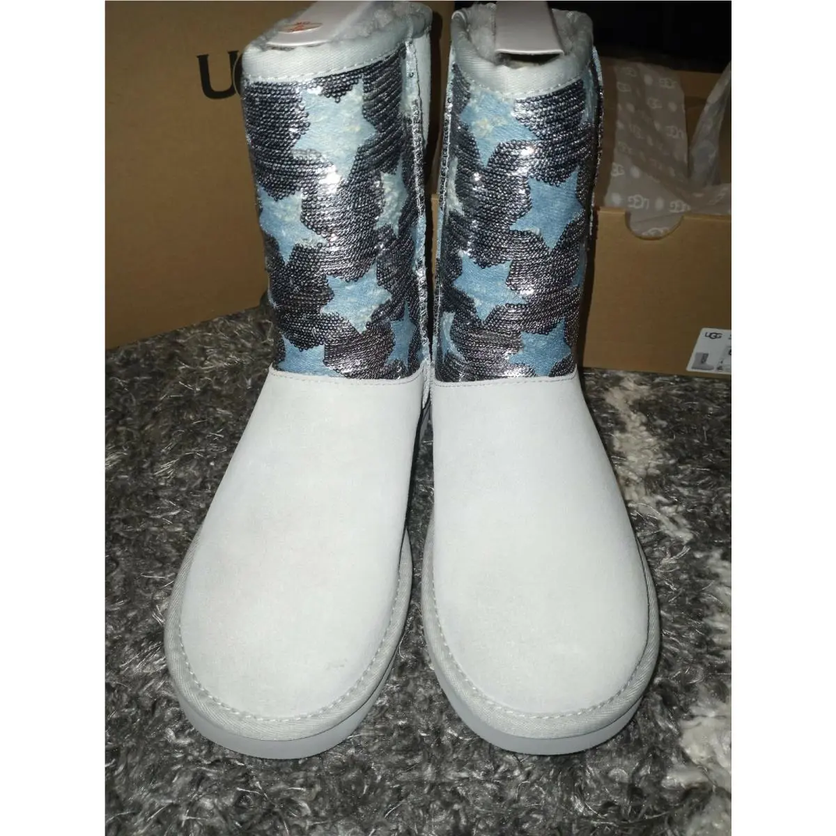 UGG shoes - Classic Short Sequin Stars - Classic Short Sequin Stars - Gray Violet 3